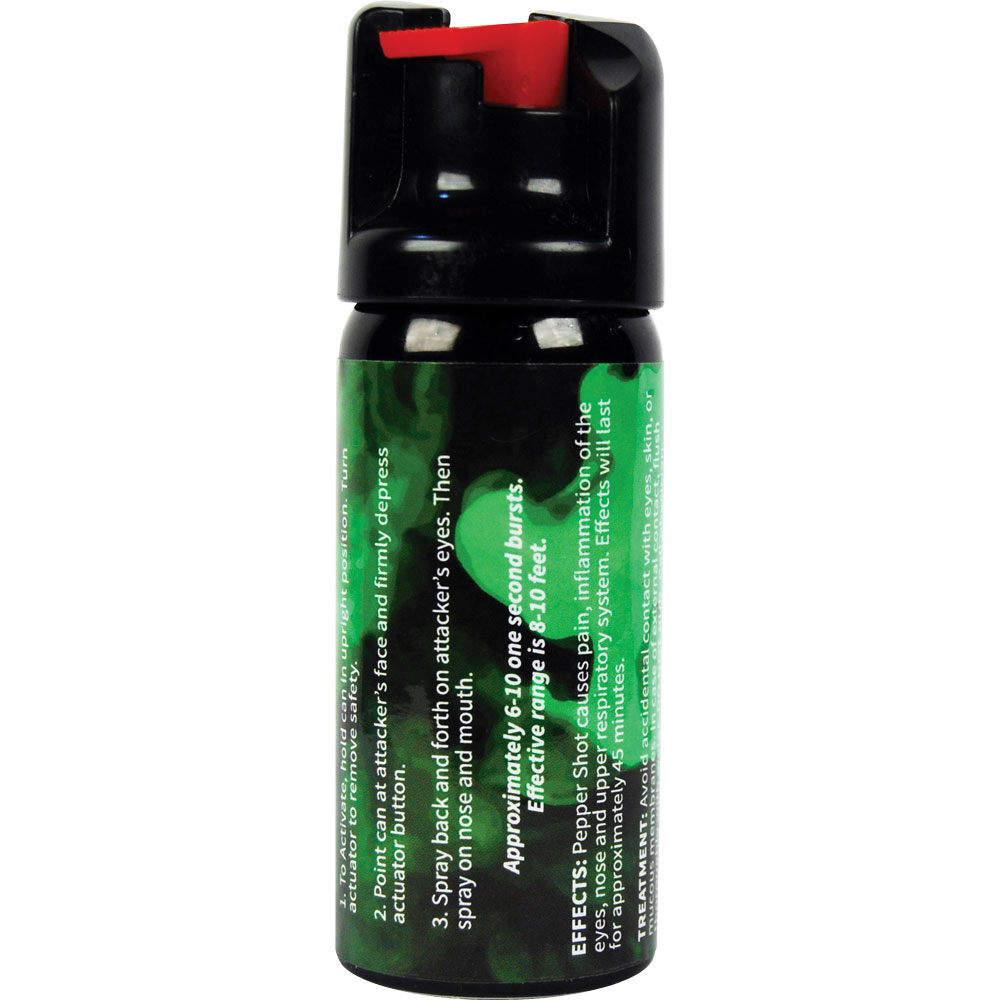 Pepper Shot 1.2% MC 2 oz pepper spray stream view 5